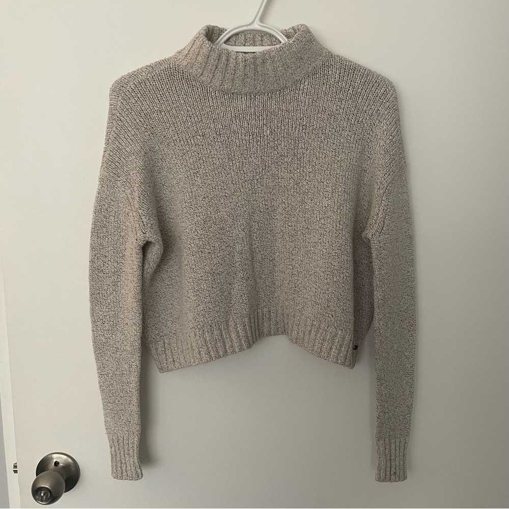 American Eagle Outfitters Women's Turtleneck Sweater - Cream